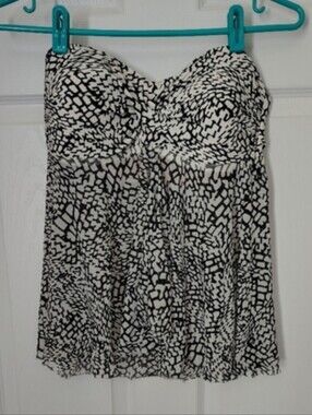 EUC Merona Strapless Flowy Top/Swimtop